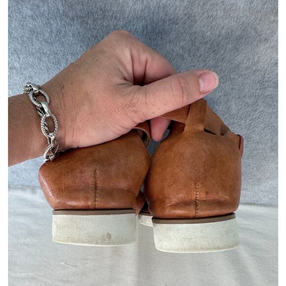 Sofft Women's sz 9.5 Mirabelle Strappy Buckle Tan Leather Sandals Comfort Casual - Picture 4 of 7